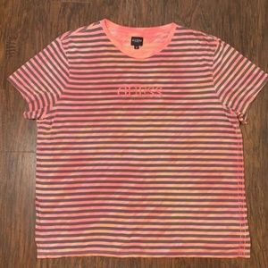 Guess Striped Over-dyed T-Shirt